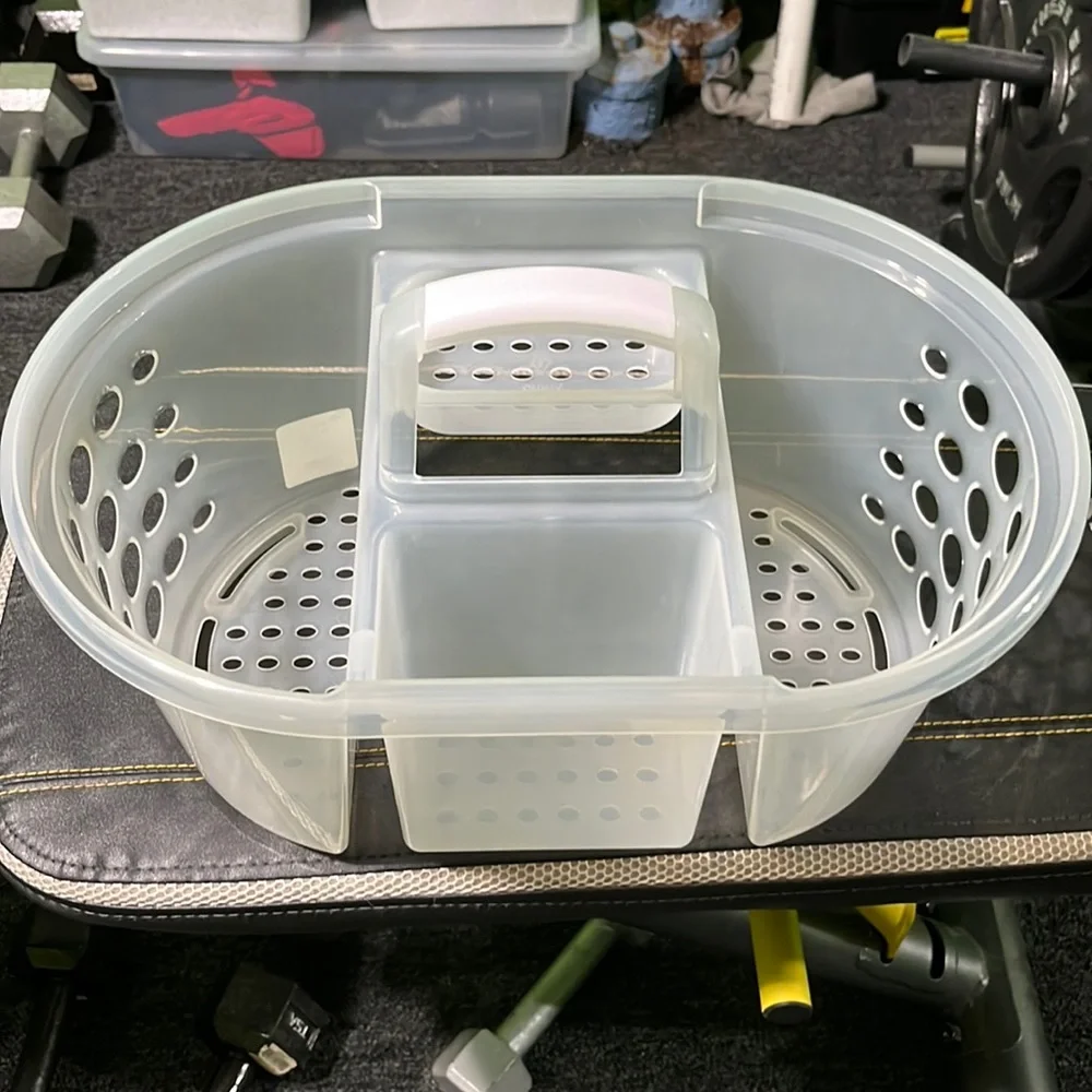 Bath caddy never used. Great for dorms.